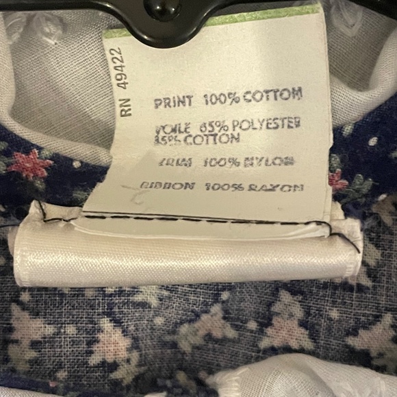 Gunne Sax Jeunes Filles by Jessica Girls 14 VTG Prairie Rose Bud High Neck Lace - Picture 12 of 13